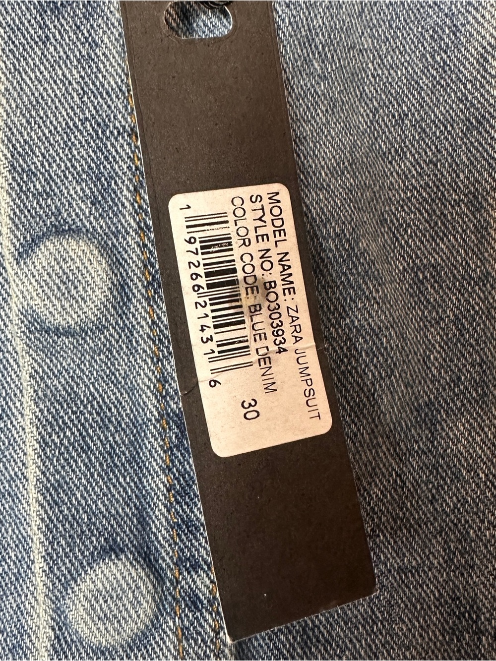 Steve Madden Duo Denim Zara Blue Denim Strapless Jumpsuit - Picture 13 of 14